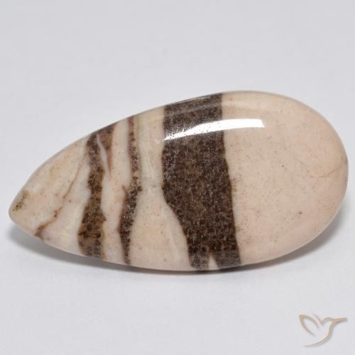 11.00ct 자연스러운 다색 벽옥, 배 모양, 불투명체