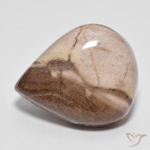 13.35ct 자연스러운 다색 벽옥, 배 모양, 불투명체