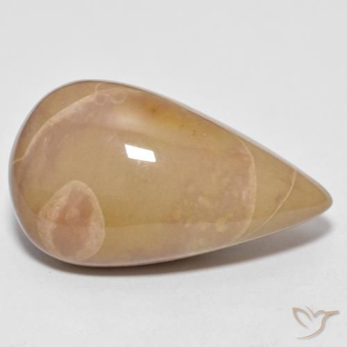 16.04ct 자연스러운 다색 벽옥, 배 모양, 불투명체
