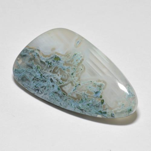 28.82캐럿 천연 멀티컬러 재스퍼, 멋진 모양, 37.1×19.6 mm, 투명한