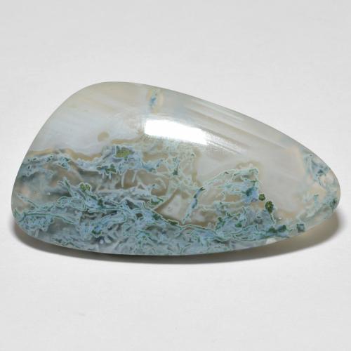 28.82캐럿 천연 멀티컬러 재스퍼, 멋진 모양, 37.1×19.6 mm, 투명한
