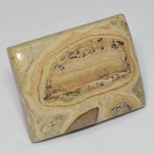 38.51캐럿 천연 다색 벽옥, 바게트, 불투명체