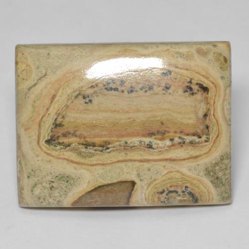 38.51캐럿 천연 다색 벽옥, 바게트, 불투명체