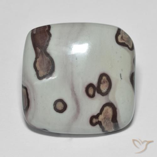 29.21ct 자연스러운 다색 벽옥, 방석, 불투명체