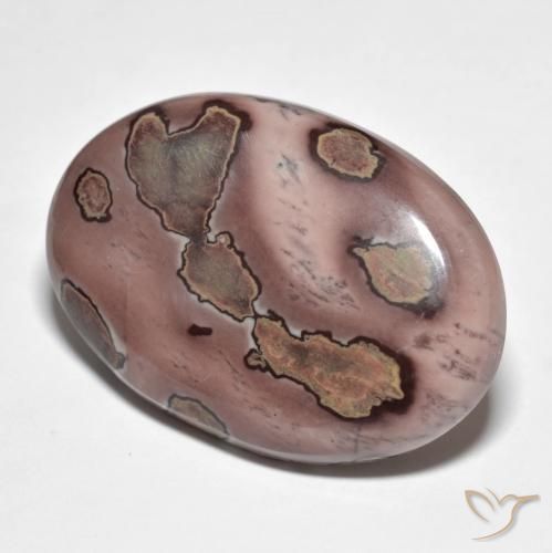 34.00ct 자연스러운 다색 벽옥, 타원형, 불투명체