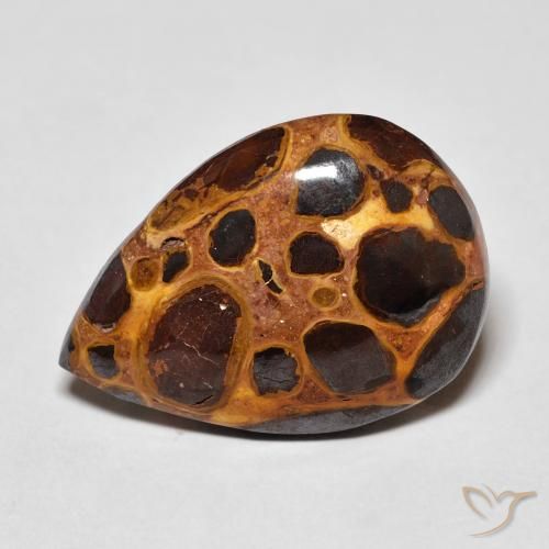 11.12ct 자연스러운 다색 벽옥, 배 모양, 불투명체