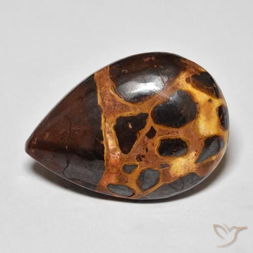 17.96ct 자연스러운 다색 벽옥, 배 모양, 불투명체