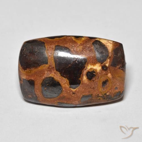 17.12ct 자연스러운 다색 벽옥, 방석, 불투명체