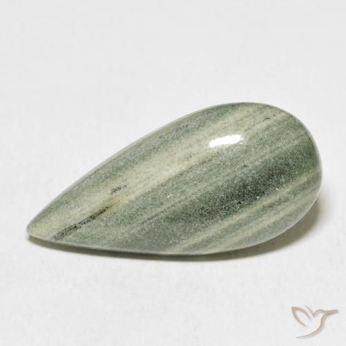 17.45ct 자연스러운 다색 벽옥, 배 모양, 불투명체