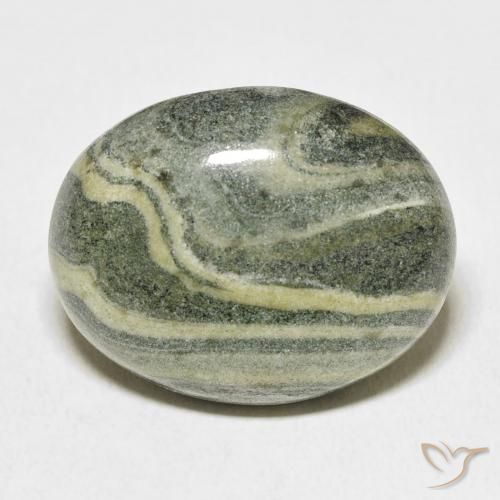 29.14ct 자연스러운 다색 벽옥, 타원형, 불투명체