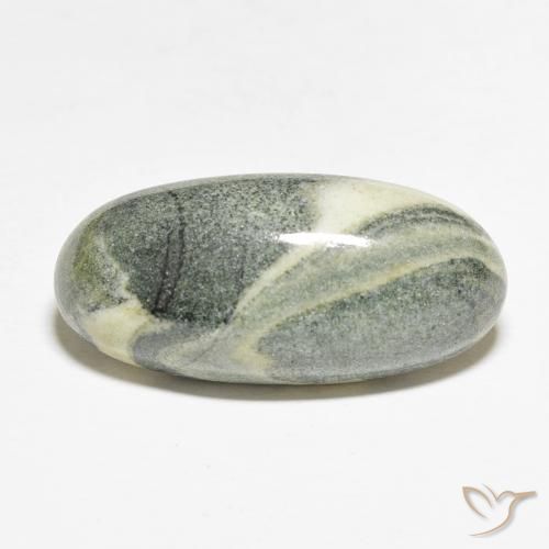 19.10ct 자연스러운 다색 벽옥, 타원형, 불투명체