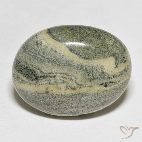 23.81ct 자연스러운 다색 벽옥, 타원형, 불투명체