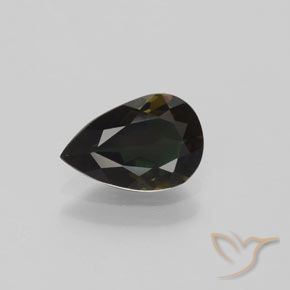1.14ct 자연스러운 녹갈색 코너루파인, 배 모양, VVS