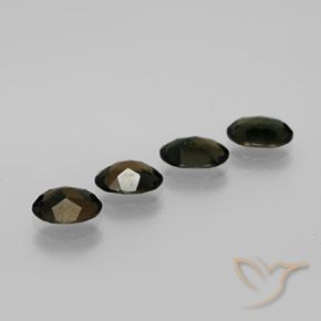 3.30캐럿 천연 짙은 녹색 코너루파인 보석, 타원형, VVS-VS