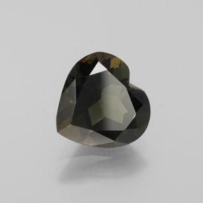 2.50캐럿 천연 짙은 녹색 코너루파인, 하트 모양, VVS-VS