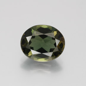 3.14캐럿 천연 딥 그린 코르네루핀, 타원형 컷, 10.5×8.7 mm, VVS-VS