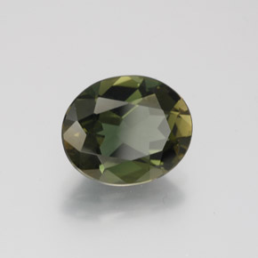 3.14캐럿 천연 딥 그린 코르네루핀, 타원형 컷, 10.5×8.7 mm, VVS-VS