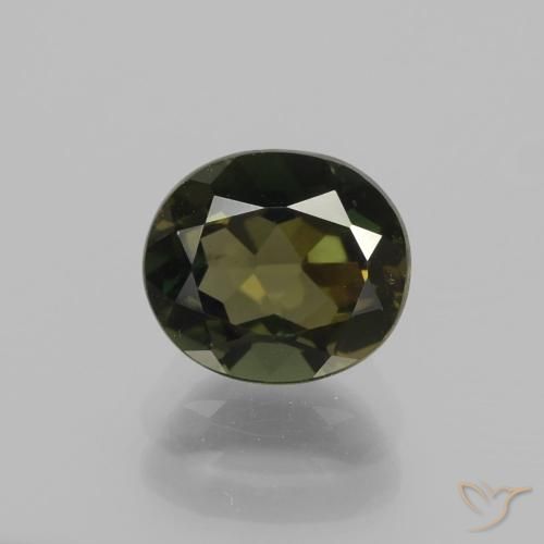 1.68ct 자연스러운 미디엄 브라운 코너루파인, 타원형, VS