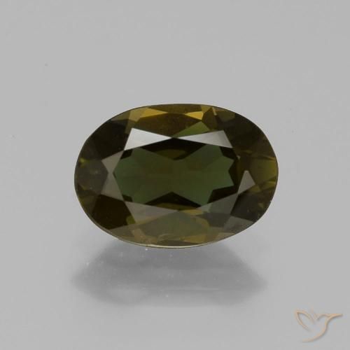 1.04ct 자연스러운 미디엄 브라운 코너루파인, 타원형, VS