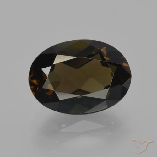 2.75ct 자연스러운 초콜릿 브라운 코너루파인, 타원형, VVS