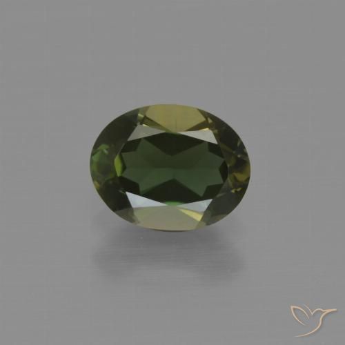 1.08ct 자연스러운 어두운 갈색 코너루파인, 타원형, VVS