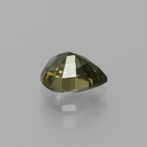 1.76캐럿 천연 다크 그린 코르네루핀, 배 모양, 8.3×6.9 mm, VS
