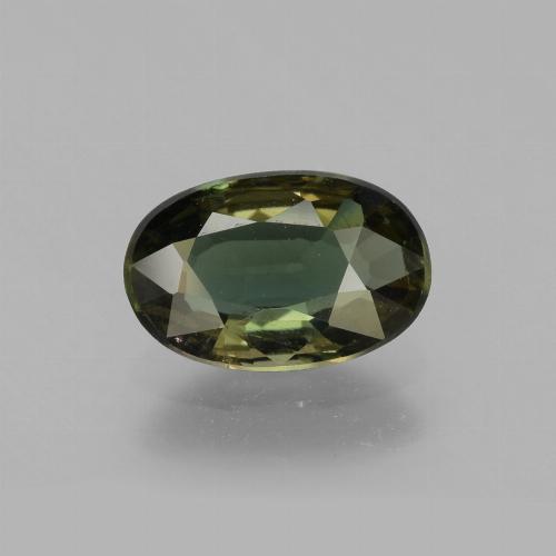 1.99캐럿 천연 다크 그린 코르네루핀, 타원형 컷, 9.9×6.5 mm, VS-SI