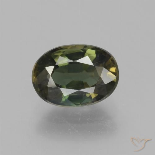 1.92ct 자연스러운 딥그린 코너루파인, 타원형, VS