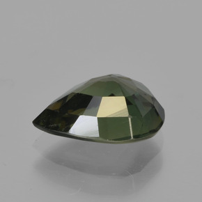 1.86캐럿 천연 다크 그린 코르네루핀, 배 모양, 9.5×7.2 mm, VS
