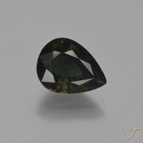 2.61ct 자연스러운 녹갈색 코너루파인, 배 모양, VS