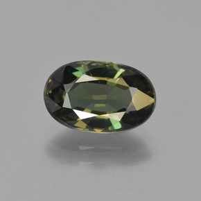 2.24캐럿 천연 다크 그린 코르네루핀, 타원형 컷, 10.2×6.5 mm, VVS-VS