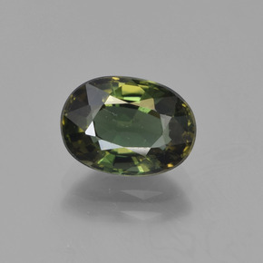 2.18캐럿 천연 딥 그린 코르네루핀, 타원형 컷, 9.2×6.7 mm, VVS