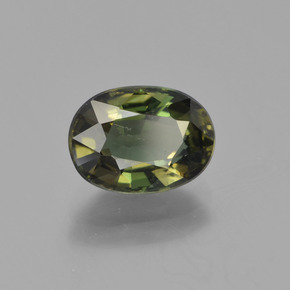 2.18캐럿 천연 딥 그린 코르네루핀, 타원형 컷, 9.2×6.7 mm, VVS