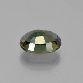 2.18캐럿 천연 딥 그린 코르네루핀, 타원형 컷, 9.2×6.7 mm, VVS