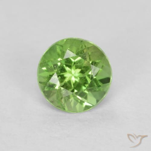 0.23ct 자연스러운 라임 그린 코너루파인, 둥근, VS-SI