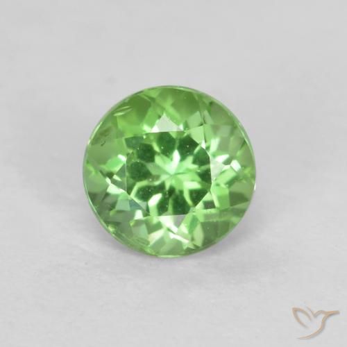 0.23ct 자연스러운 연한 초록색 코너루파인, 둥근, VS
