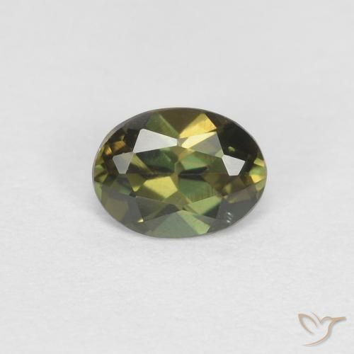 0.29ct 자연스러운 딥그린 코너루파인, 타원형, VVS
