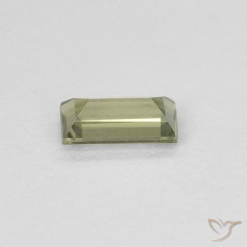 0.25캐럿 천연 Medium Dark-Green 코너루파인, 바게트, VVS