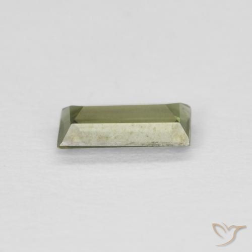 0.25캐럿 천연 미디엄 그린 코너루파인, 바게트, VVS