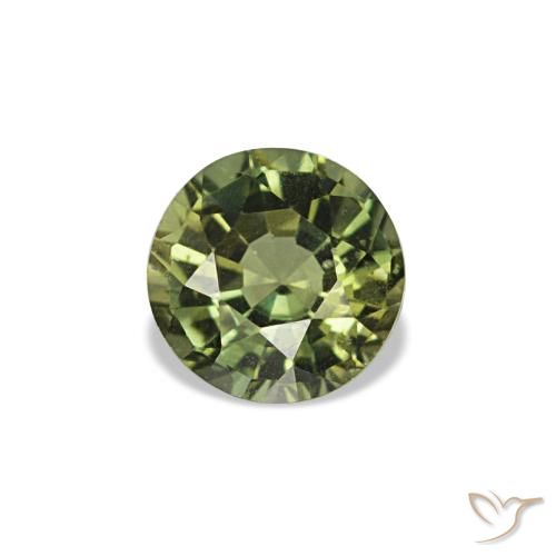 0.33캐럿 천연 해초 녹색 코르네루핀, 라운드 컷, 4.18 mm, VS
