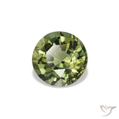 0.33캐럿 천연 해초 녹색 코르네루핀, 라운드 컷, 4.18 mm, VS