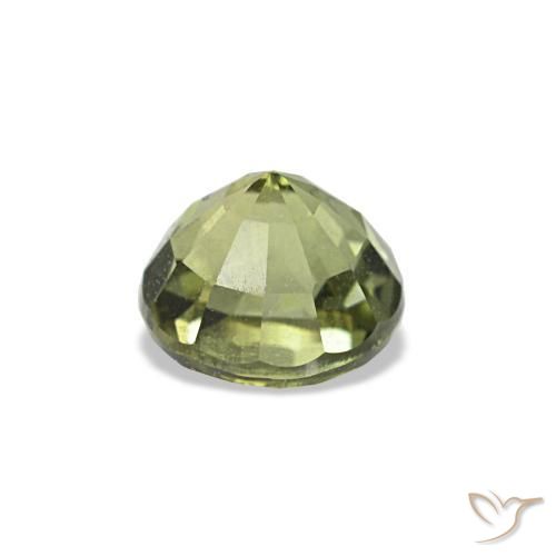 0.54캐럿 천연 포레스트 그린 코르네루핀, 라운드 컷, 4.59 mm, VS-SI