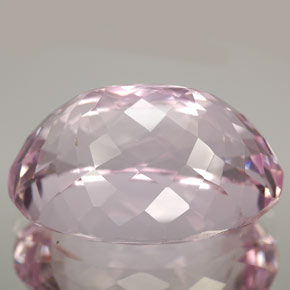 32.28캐럿 천연 핑크 쿤자이트, 타원형 컷, 22.8×15.5 mm, IF
