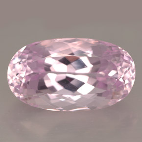 15.10캐럿 천연 핑크 쿤자이트, 타원형 컷, 19.1×11 mm, IF