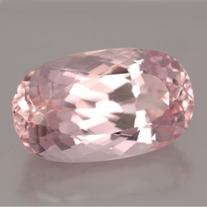 14.83캐럿 천연 핑크 쿤자이트, 타원형 컷, 18.6×11.3 mm, IF