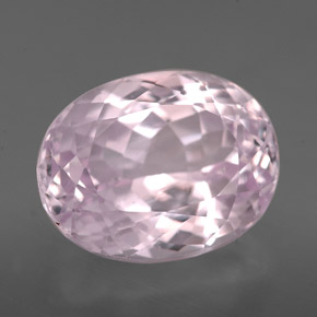 7.53캐럿 천연 핑크 쿤자이트, 타원형 컷, 13×10 mm, VVS-VS