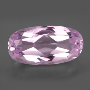 9.00캐럿 천연 핑크 쿤자이트, 타원형 컷, 17.1×8.8 mm, VVS-VS