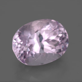 8.65캐럿 천연 핑크 쿤자이트, 타원형 컷, 13.3×10.3 mm, VS