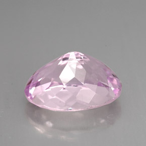 7.13캐럿 천연 핑크 쿤자이트, 타원형 컷, 13.6×10.1 mm, VS