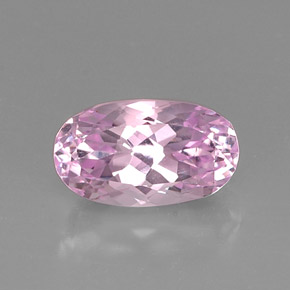 9.10캐럿 천연 핑크 쿤자이트, 타원형 컷, 15.7×9.1 mm, VVS